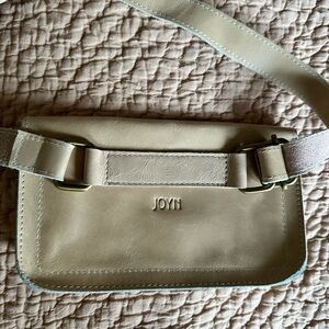 Joyn Cream Leather Crossbody Bag